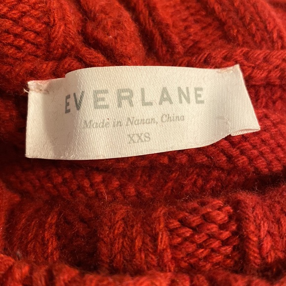 Everlane Wool Cashmere Rib Turtleneck high low, Size xxs - Picture 8 of 8